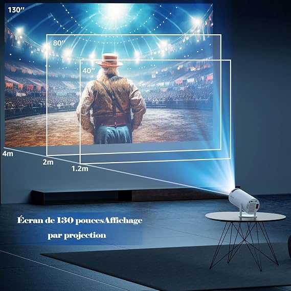 Smart Mini Projector with 4K 1080P Support Portable Projector