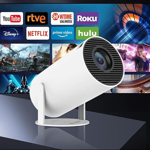 Smart Mini Projector with 4K 1080P Support Portable Projector