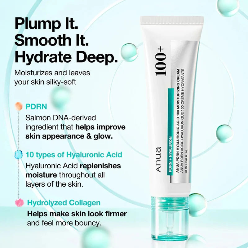 Anua - PDRN + Hyaluronic 100 Moisturizing Cream