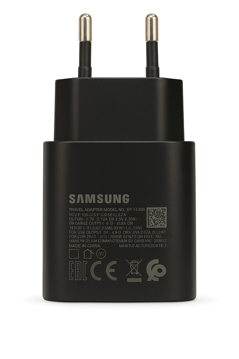 Samsung Original USB-C Fast Wall Charger 25W Without Cable - Black