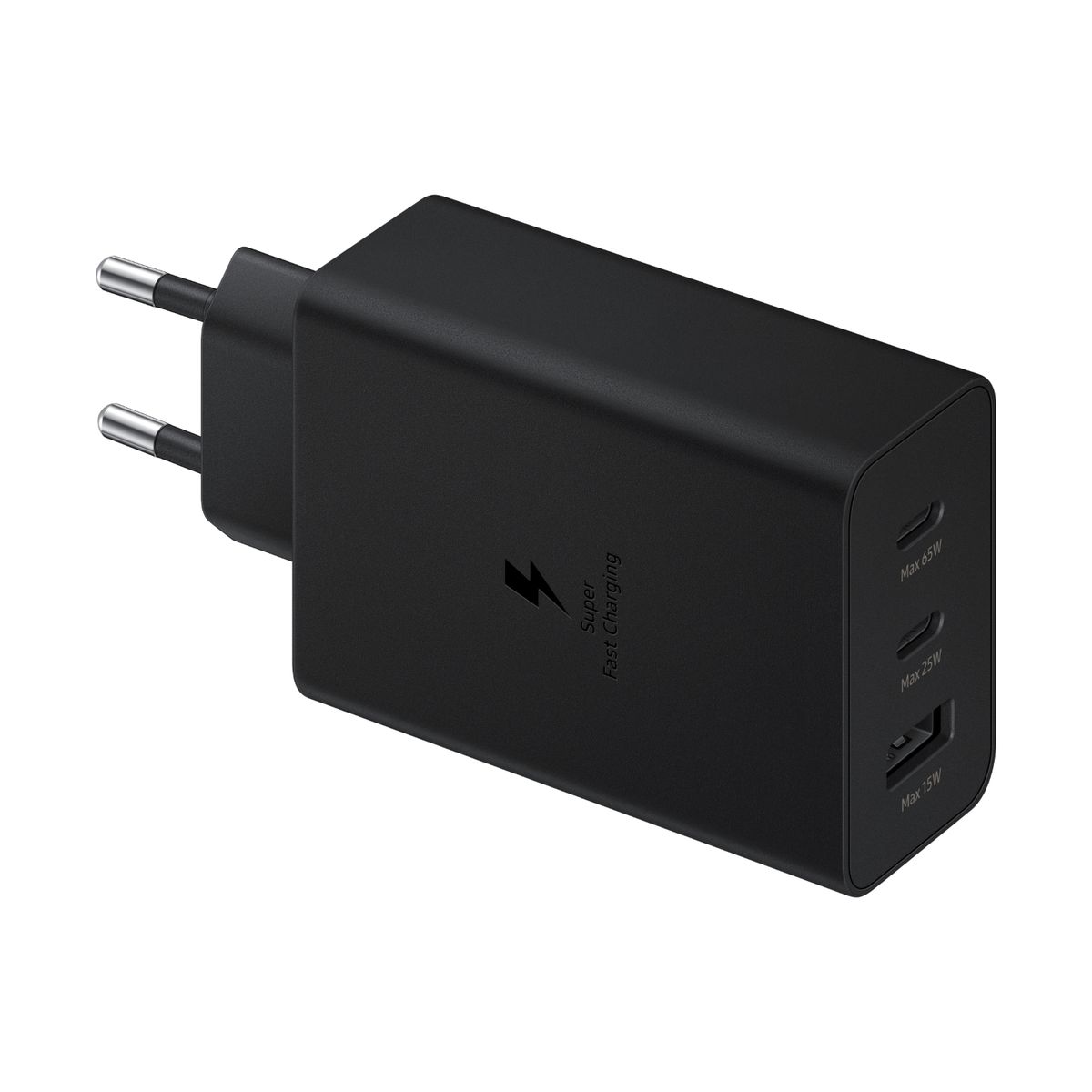 Samsung Original 3 Port Travel Adapter Trio 65W - Black With Cable