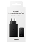 Samsung Original 3 Port Travel Adapter Trio 65W - Black With Cable